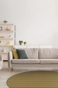 Harry Potter™ Streifen Hufflepuff Teppich(Harry Potter Streifen Hufflepuff Teppich) -Wohn Teppich Welt 0560 Harry Potter Streifen Hufflepuff Rund Room