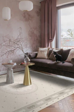 Batman™ Klassik Beige Teppich(Batman Klassik Beige Teppich) -Wohn Teppich Welt 0564 Batman Klassik Beige Shopify Room