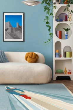 Superman™ Flug Blau Teppich(Superman Flug Blau Teppich) -Wohn Teppich Welt 0571 Superman Flug Blau Shopify Room