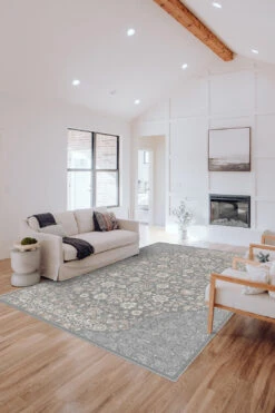 Finja Hellgrau Teppich(Finja Hellgrau Teppich) -Wohn Teppich Welt 0601 Finja Hellgrau Shopify Room