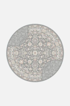 Finja Hellgrau Teppich(Finja Hellgrau Teppich) -Wohn Teppich Welt 0601 Finja Hellgrau Shopify Rund