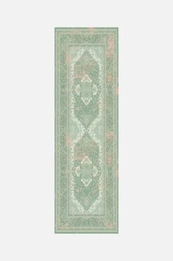 Mahan Emerald Teppich(Mahan Emerald) 24 Mahan Emerald Teppich(Mahan Emerald) -Wohn Teppich Welt MahanGruen Laeufer Front